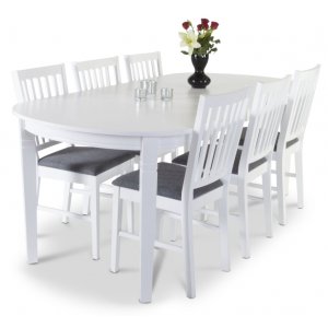 Lebensmittelgruppe Sandhamn - Tisch mit 6 Stühlen