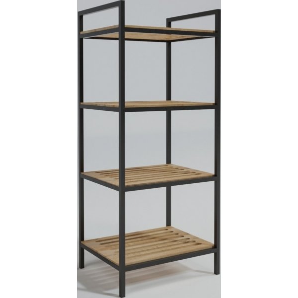 Stralsund Regal - Eiche/Schwarz Stralsund Regal - Eiche/Schwarz