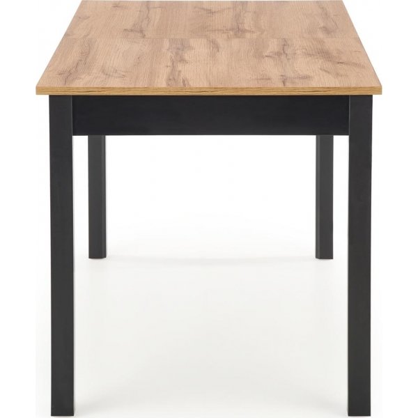 Rainer Esstisch 124-168 cm - Wotan Eiche/schwarz Rainer Esstisch 124-168 cm - Wotan Eiche/schwarz