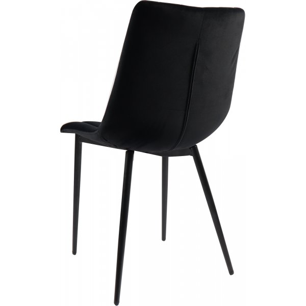 Kayla Stuhl - schwarzer Samt