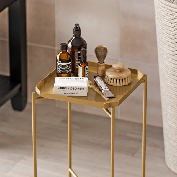 Vela Couchtisch 46 x 46 cm - Gold Vela Couchtisch 46 x 46 cm - Gold