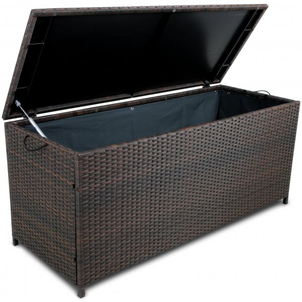 Schöne Kissenbox braunes synthetisches Rattan