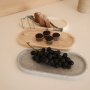Dekorative Schale aus 3 Marmorarten - 30 x 15 x 2 cm