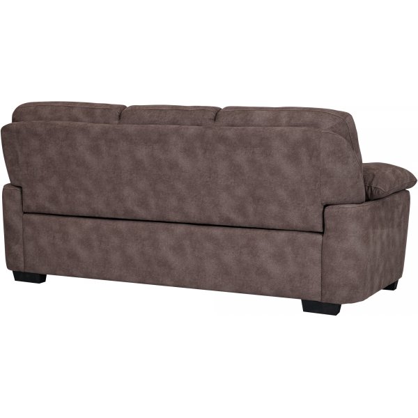 3-Sitzer-Sofa aus brauner Mikrofaser - Albert