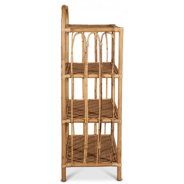 Fammy Bcherregal aus Rattan - Natur
