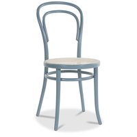 Bugholzstuhl No14 Classic - Pastellblau / Rattan Bugholzstuhl No14 Classic - Pastellblau / Rattan