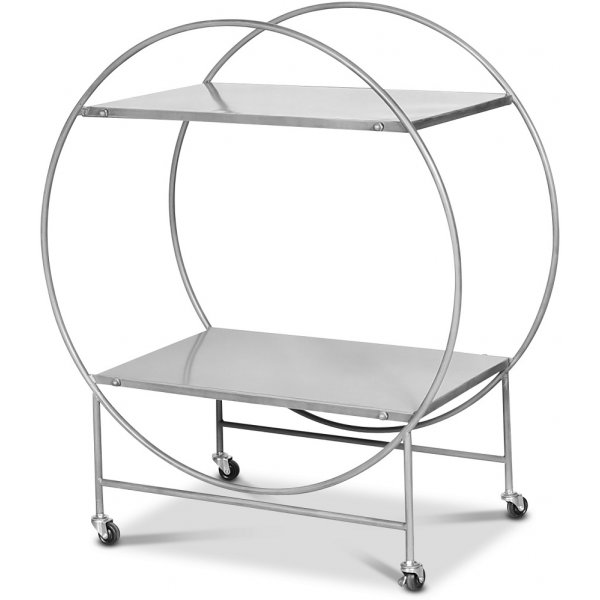Miami Serving Trolley - Silber (Matt)