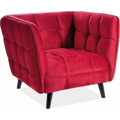 Renae-Sessel aus Wiener rotem Samt