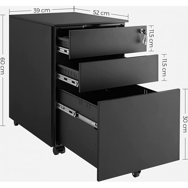 Bille-Box 52 x 39 cm - Schwarz Bille-Box 52 x 39 cm - Schwarz