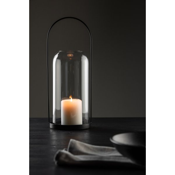 Flora Laterne Ø13 cm - Schwarz Flora Laterne Ø13 cm - Schwarz