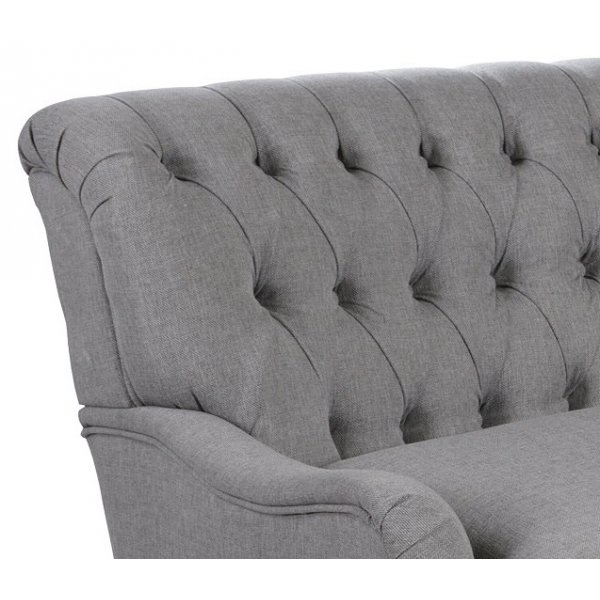 Howard Hamilton Oxford 4-Sitzer gebogenes Sofa Modell - Hellgrau