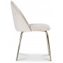 Plaza Essgruppe, Marmortisch mit 4 Plaza Samtsthlen - Beige/wei/Messing