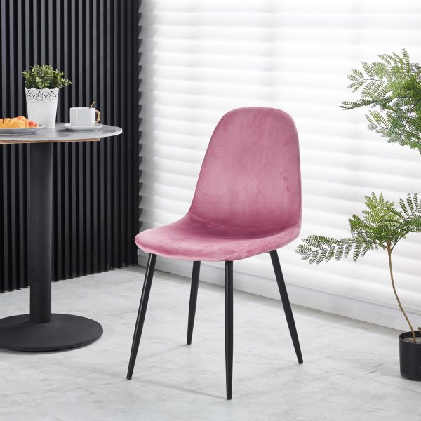 Empire Essgruppe Ø105 cm inkl. 4 rosa Carisma-Stühle - Empradore-Marmor / weißer Lattenrost Empire Essgruppe Ø105 cm inkl. 4 rosa Carisma-Stühle - Empradore-Marmor / weißer Lattenrost