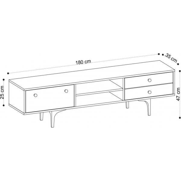 Alessa Medienbank - Eiche