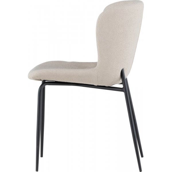 Modesto Esszimmerstuhl - Beigefarbenes Boucl