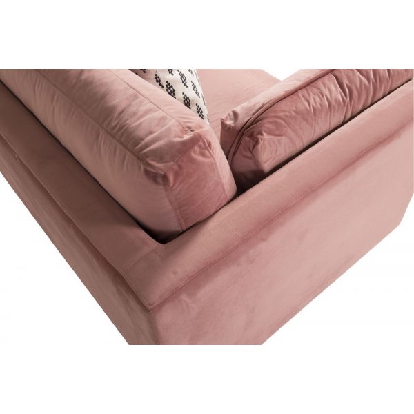 Sessel Savanna - Rosa (Samt) / Beine aus Messing Sessel Savanna - Rosa (Samt) / Beine aus Messing