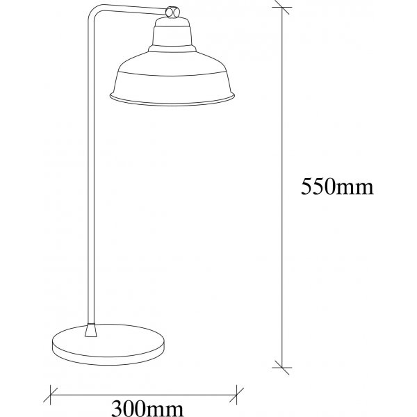 Bergen Tischlampe - Schwarz