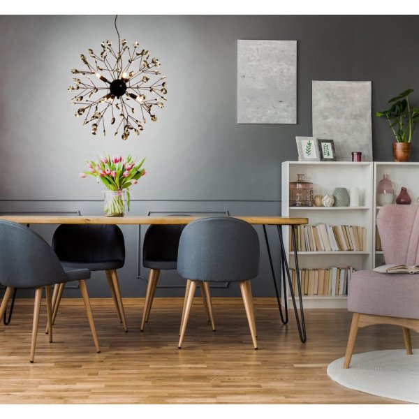 Viva Deckenleuchte - Schwarz/klar