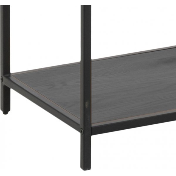 Bcherregal Seaford 114x185 cm - Schwarz