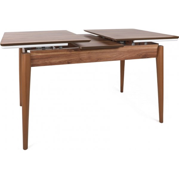 Sigma Esstisch 130-166 x 80 cm - Walnuss/Weiß Sigma Esstisch 130-166 x 80 cm - Walnuss/Weiß