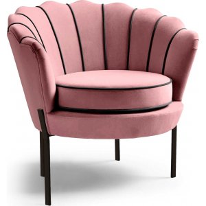 Duran-Sessel aus rosa Samt