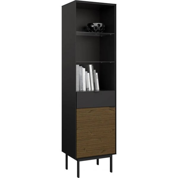 Vitrine Soma - Schwarz/Espresso