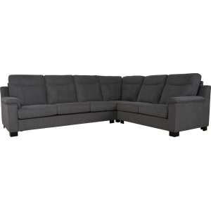 Ecksofa Salem aus grauem Stoff